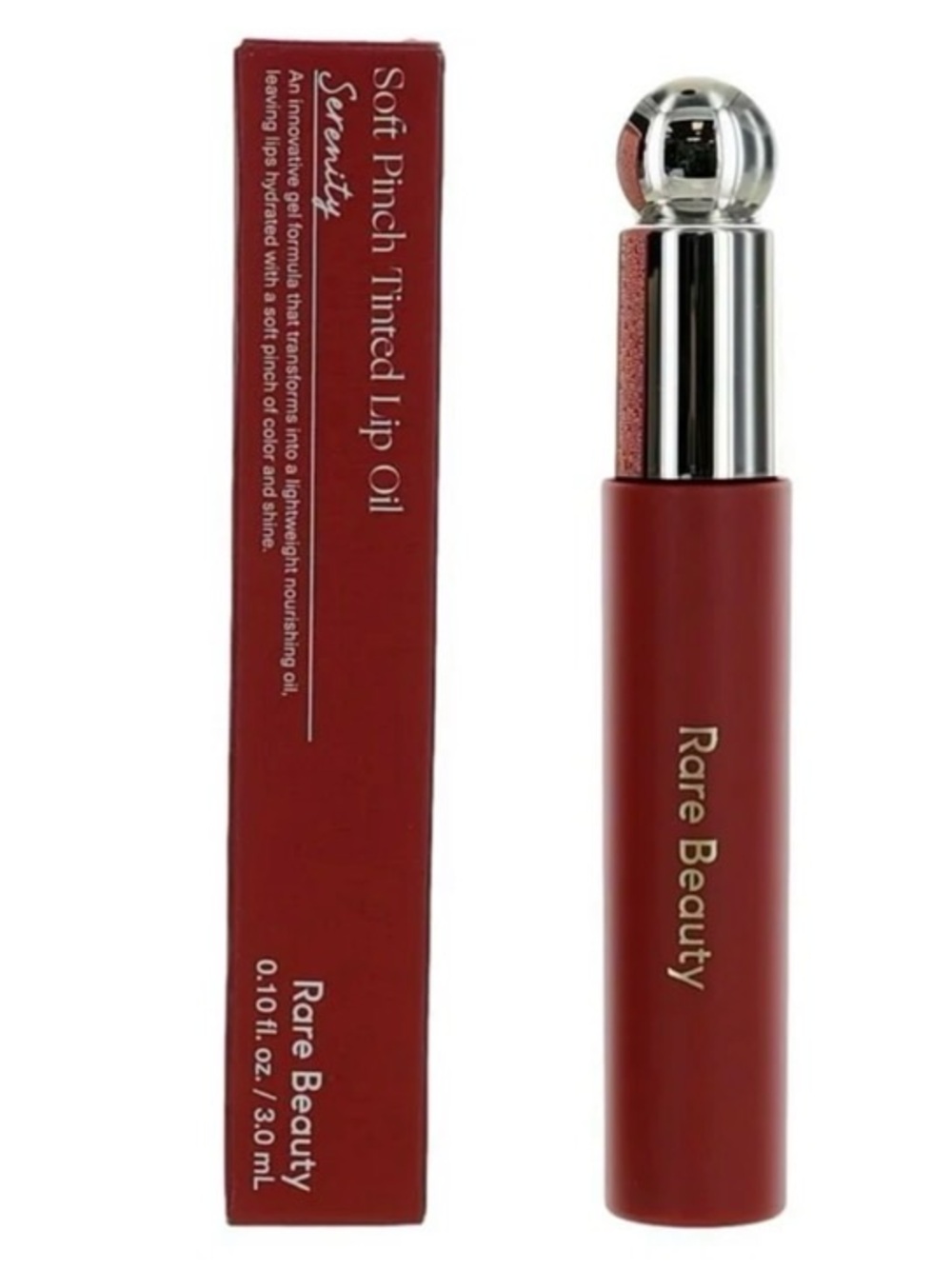 Rare Beauty Soft Pinch Tinted Lip Oil — Serenity (Rich Red)
